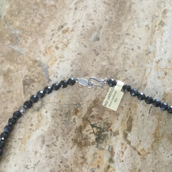 BRAND NEW Chan Luu 33” Black Sardonyx Necklace with Pendant - Picture 3 of 9